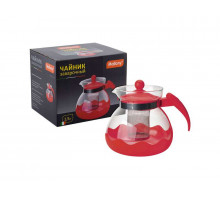 Чайник заварочный Mallony DECOTTO-1500 910107 1,5л стекло/пластик красный