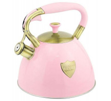 Чайник Zeidan Barbie Z-4272 3л нерж сталь инд. свисток розовый/жёлтый
