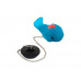 Пробка для ванной Рыжий кот Кит 007114 4см ТПР руч. пластик синий