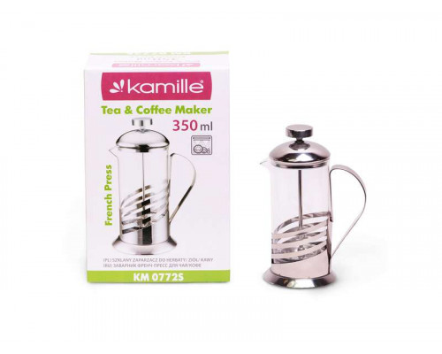 Френч-пресс KM-0772S Kamille стекло 0,35л глянец