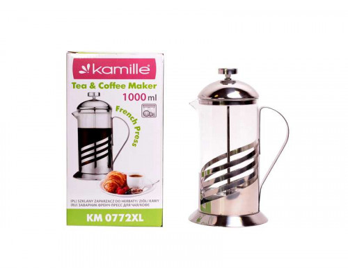 Френч-пресс KM-0772XL Kamille стекло 1л