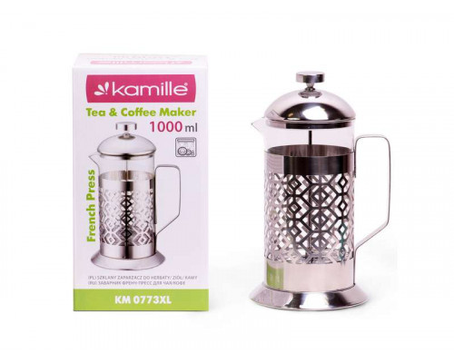 Френч-пресс KM-0773XL Kamille стекло 1л