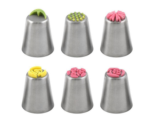 Насадки кондитерские VL8-160 "Русский тюльпан" 8,5х3,5см 12,5см нерж. ст. глянец