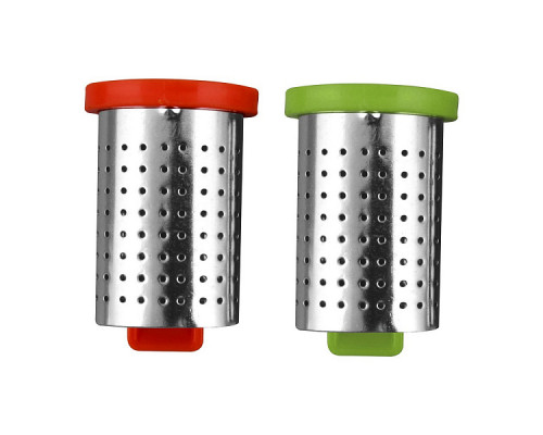 Ситечко для заваривания чая DH11-68 "Стаканчик" 12х13х3,8см. 6шт/уп. нерж. ст.