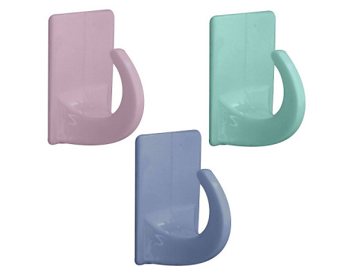 Крючки набор Мультидом VL27-223 2пр пластик цвет в асс. прямоугол.