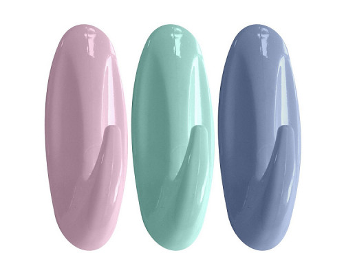 Крючки набор Мультидом VL27-225 2пр пластик цвет в асс. овал.