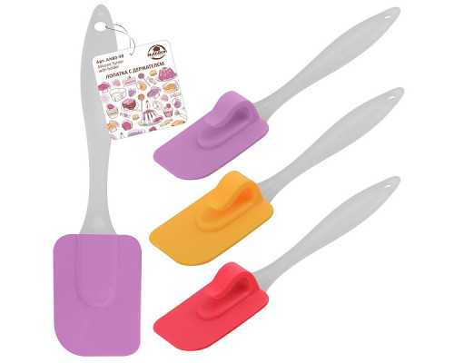 Лопатка AN80-90 19см с держателем силикон