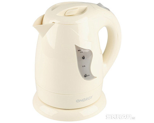 Чайник электрический Energy E-209 153111 1л пластик 900Вт бежевый