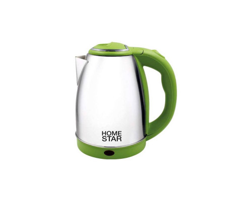 Чайник электрический Homestar HS-1028 зеленый метал. диск 1,8 л 1500 Вт