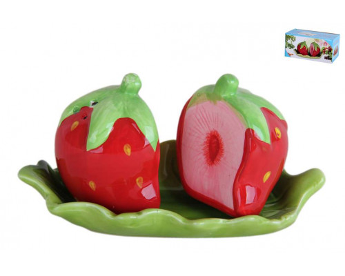 Специи KR716 КОРАЛЛ "Клубничка" на подст. 15х7см. 2пр. керам.