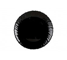 Тарелка плоская HY23AXLHP75 КОРАЛЛ "Nero Classico" d-19см керам. кругл. черн.