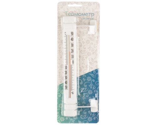 Термометр оконный Липучка ТБ-223 100632 -50+50 пластик белый