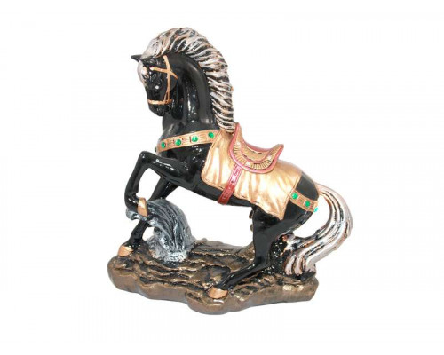 Статуэтка "Конь на дыбах" 6827 37см керам. бронза