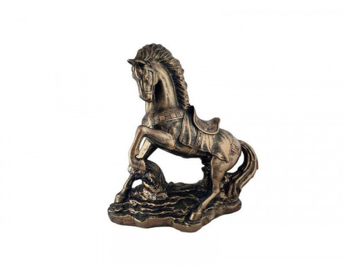 Статуэтка "Конь на дыбах" 6827 37см керам. бронза