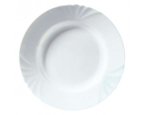 Тарелка суповая H4130 LUMINARC "КАДИКС" d-22,5см стекло бел.