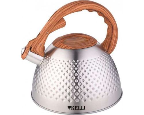 Чайник KELLI KL-4532 3л нерж сталь инд. свисток серебристый