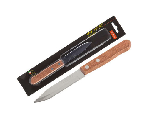 Нож разделочный Mallony MAL-06AL 005170 8,5см нерж сталь ручка дерево