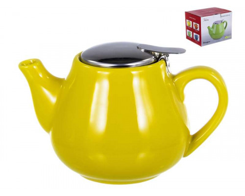 Заварочный чайник 109-06041 Erlington керам. 0,6л желт. "ФЕЛИЧИТА"