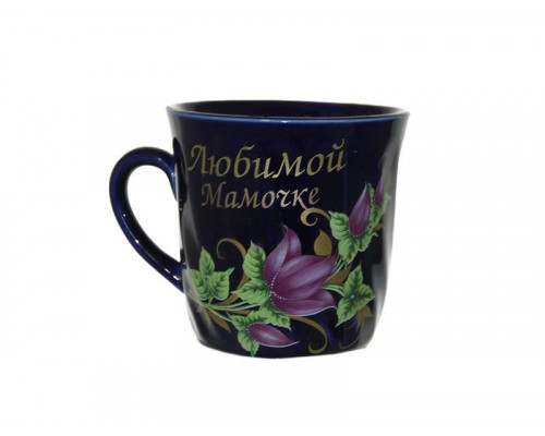 Кружка 2297 Славянская керамика "Кобальт" Семья женск. 0,35л керам. син.