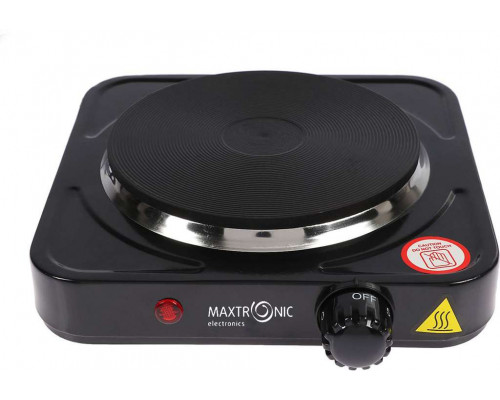 Электроплита MAX-AT-001BH (80682) MAXTRONIC 1000Вт. диск черн.