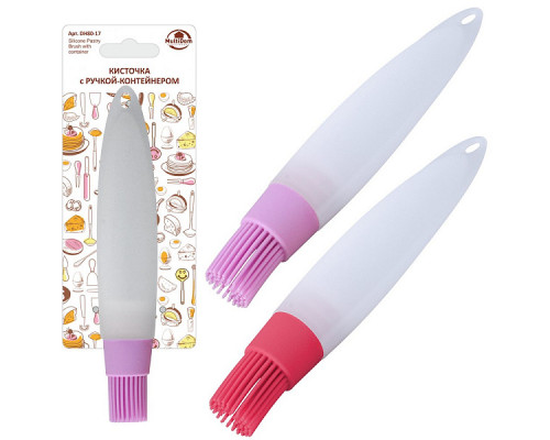 Емкость для масла с кисточкой DH80-17 0,03л 24см. силикон