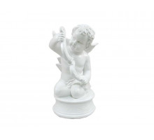 Статуэтка "Ангел Купидон на подставке" 0078 36см керам. бел.