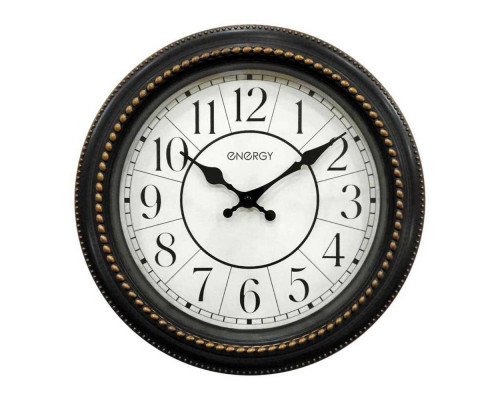Часы настен. EC-118(009492) Energy d-27. 9см кругл.