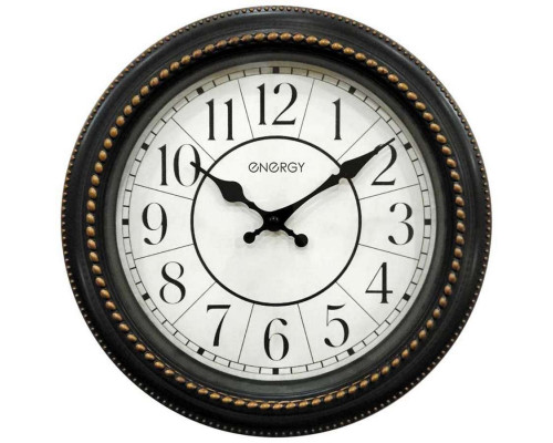Часы настен. EC-118(009492) Energy d-27. 9см кругл.