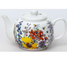 Заварочный чайник 169-40009 BALSFORD керам. 0,95л бел. "Полевые цветы"