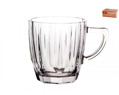 Кружка YJZB2409-1 КОРАЛЛ 6шт/уп. 0,245л стекло