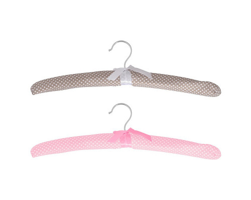 Вешалка-плечики 44-46р Мультидом Текстиль J26-103 дерево/сталь/полиэстер цвет в асс.