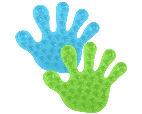 Держатель-липучка в ванную VL38-70 "Рука" 12х10,5см. 12шт/уп. полимер