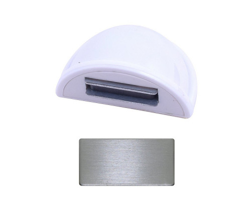 Отбойник д/дверей MS45-13 с магнитом 12шт/уп. пластик бел.