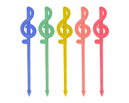 Шпажки для канапе МГ76-68 "Скрипичный ключ" 81мм 20 шт. 10шт/уп. пластик