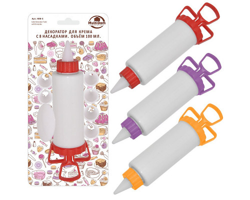 Декоратор для крема H80-3 (8 насад. ) пластик