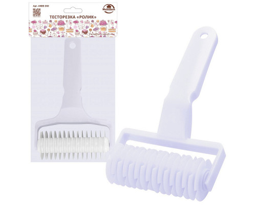 Резак для теста AN80-240 "Ролик" 20х12,5 см. 6шт/уп. d-50мм