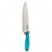 Нож поварской Mallony MAL-01AR 005520 20см нерж.ст. рукоять прорезин. синий