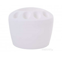 Держатель для зубных щеток (008718) Рыжий кот 14x9,7x11,2см. пластик бел.