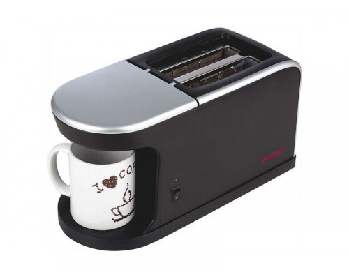 Кофеварка электр. EN-111(008477) Energy 1050Вт кофев. +тостер (2в1) пластик черн.