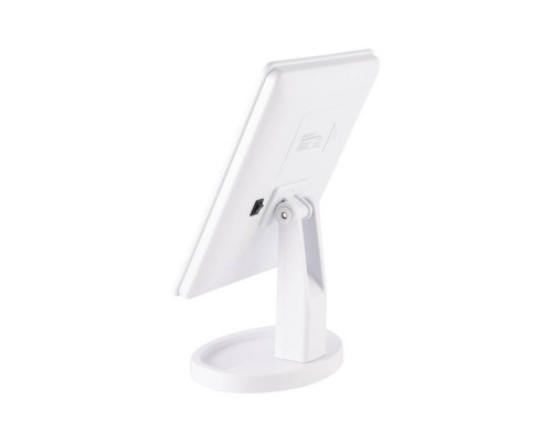 Зеркало косметич. EN-704(159940) Energy LED-подсветка складн. 16,5х21,5см. пластик бел.