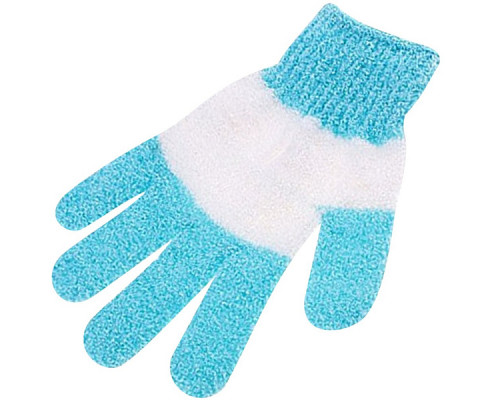 Мочалка-перчатка MJ17-37 "Полосатик" 14см нейлон