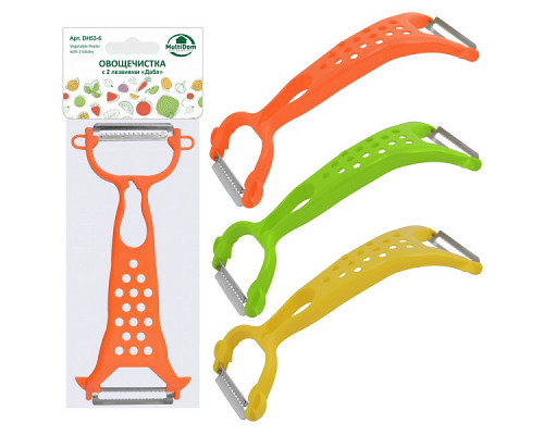 Овощечистка DH53-6 2лезвия 23см пластик