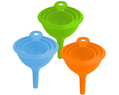 Воронки набор MS80-182 "Эконом" 3шт. d-5,5/7,5/9см пластик