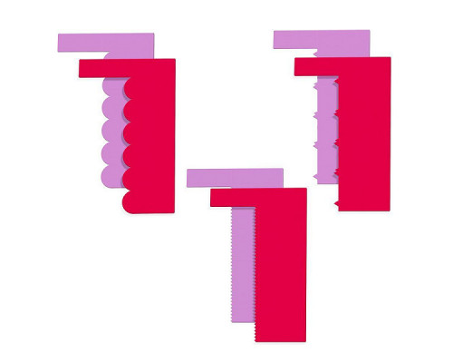 Шпатель кондитерский VL80-410 "Декор" 16,3х11,3см. пластик