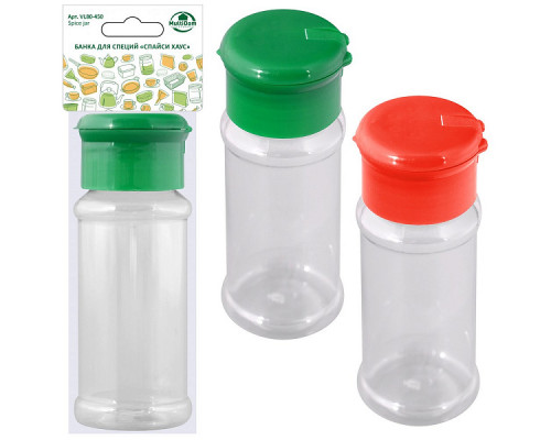 Банка для специй VL80-450 Спайси хаус 10см. 0,08л d-40мм пластик
