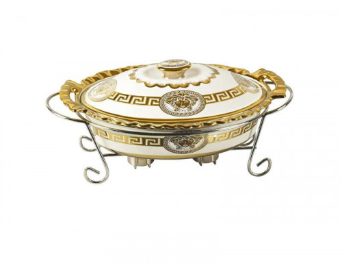 Мармит Kelli KL-180 с крыш. овал. 2,5л. металич. подстав. керам.