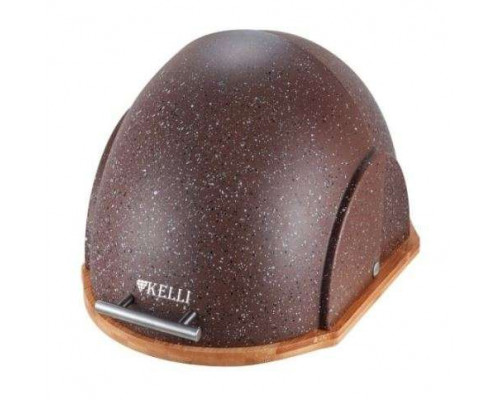Хлебница KL-2152 Kelli овал. 37х26,5х20,5см бамбук кор. мрамор
