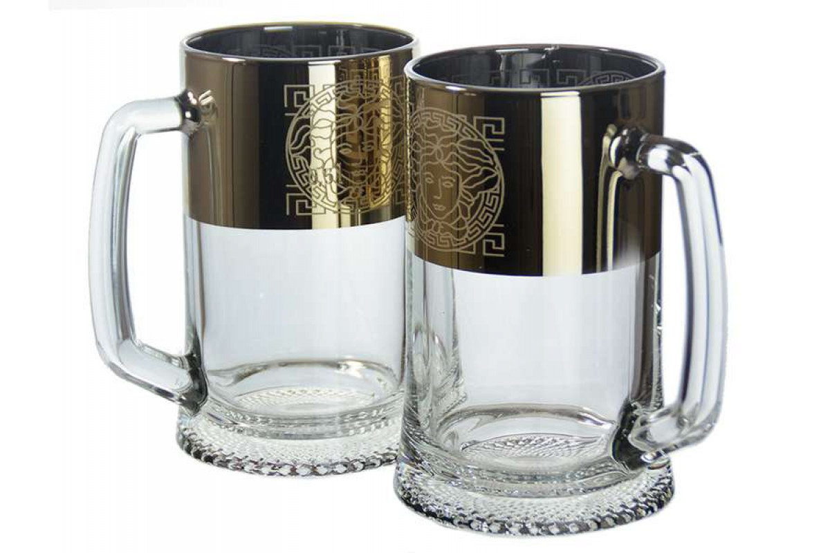 Набор кружек пивных 2 пр. GLASSTAR "Версаль" GN1144, 0,5 л, стекло ...