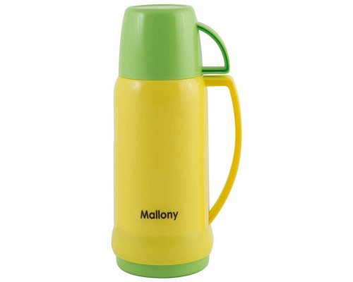 Термос уз. горл. (004433) Mallony с чаш. 0,45л пластик желт.