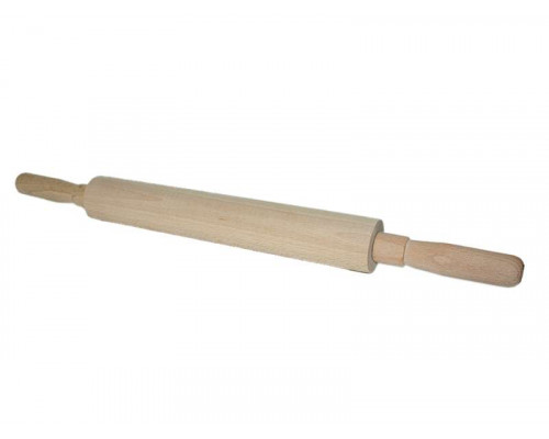 Скалка 40-33 Хозяюшка большая с крутящ. ручк. 49,5см дерево